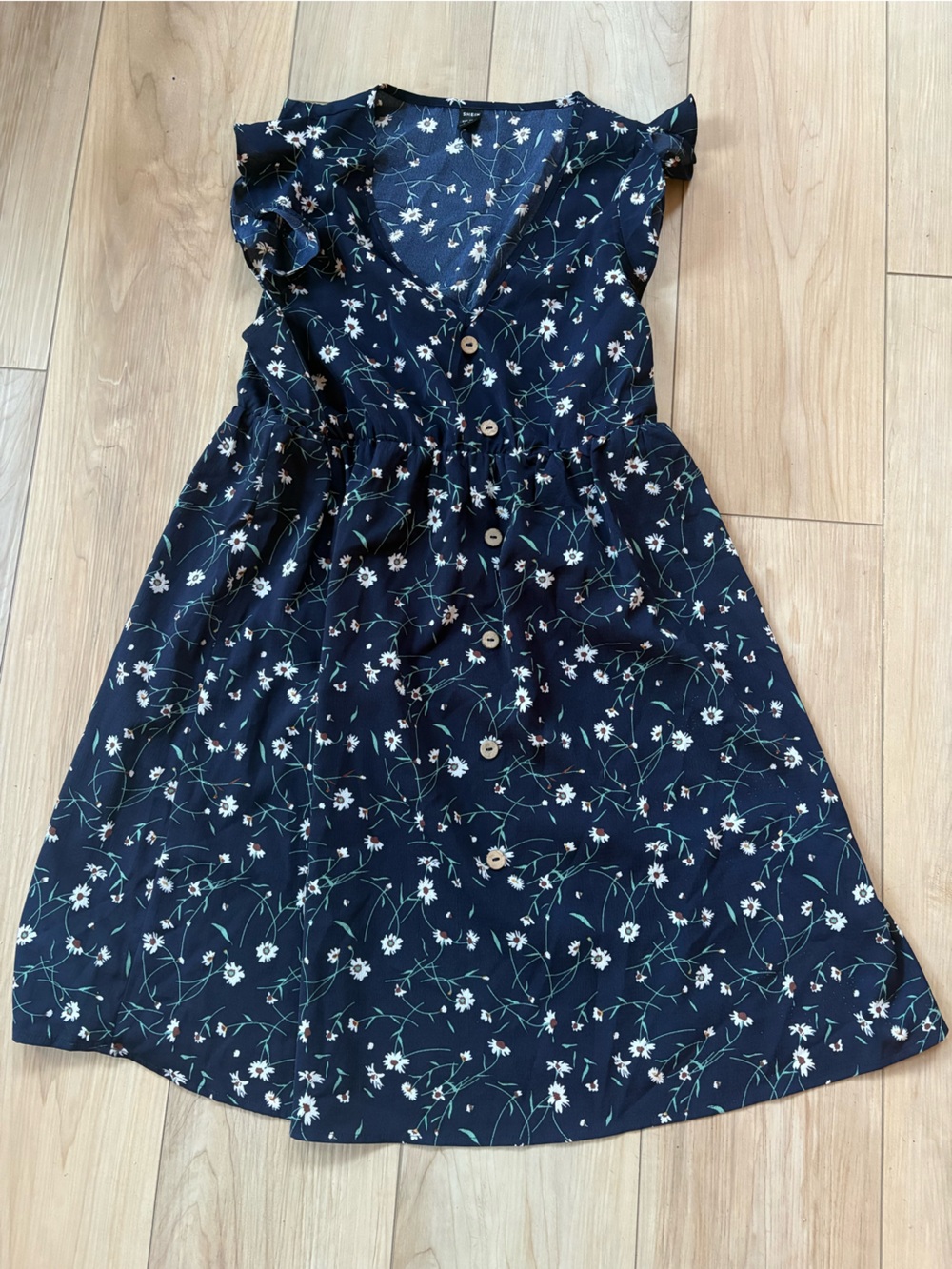 Floral navy dress size small